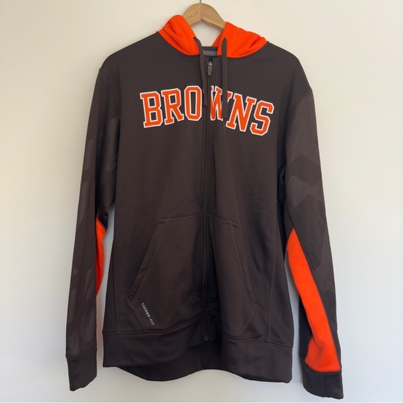 Nike Therma-Fit Zip up hoodie NFL Browns Size: M - Picture 1 of 4